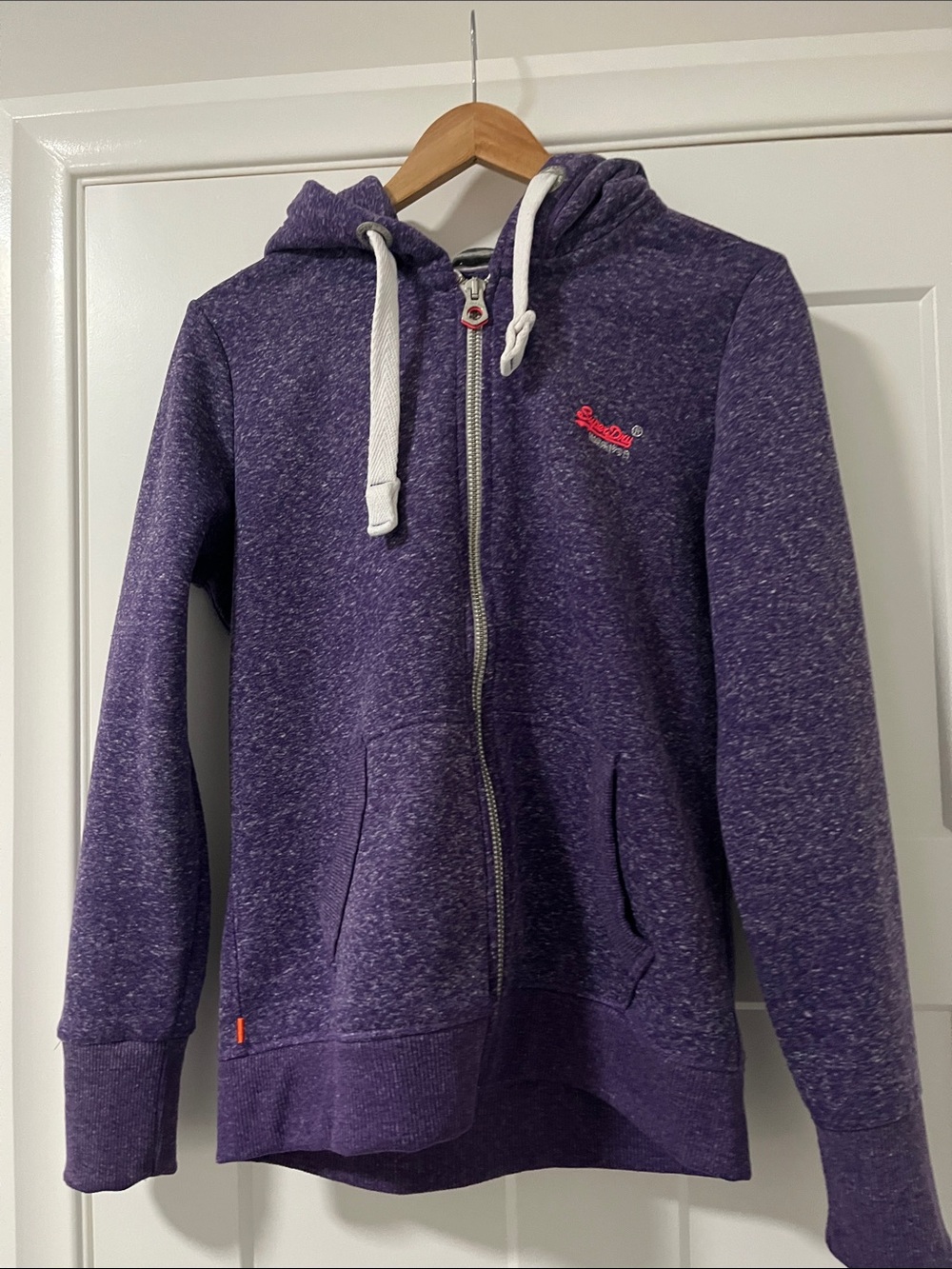 Superdry Women’s Heather Purple Full-Zip Hoodie